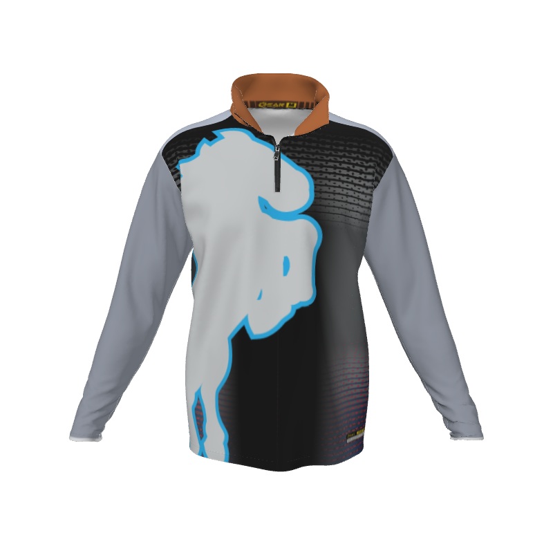 Collared Shirts Horse 1 QTR Zipped LS. (x 1)
