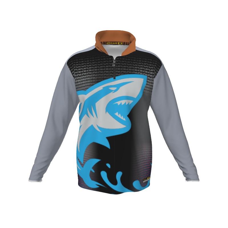 Collared Shirts Shark QTR Zipped LS. (x 1)