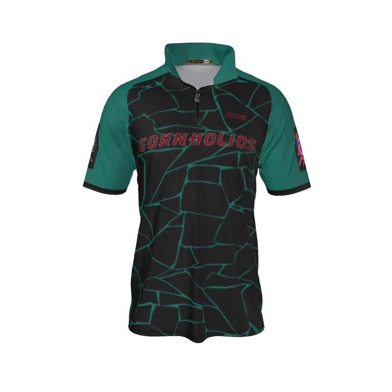 Collared Shirts Broken QTR Zip Short Sleeve. (x 2)