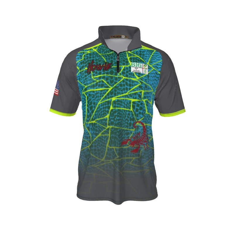 Collared Shirts Broken QTR Zip Short Sleeve. (x 7)