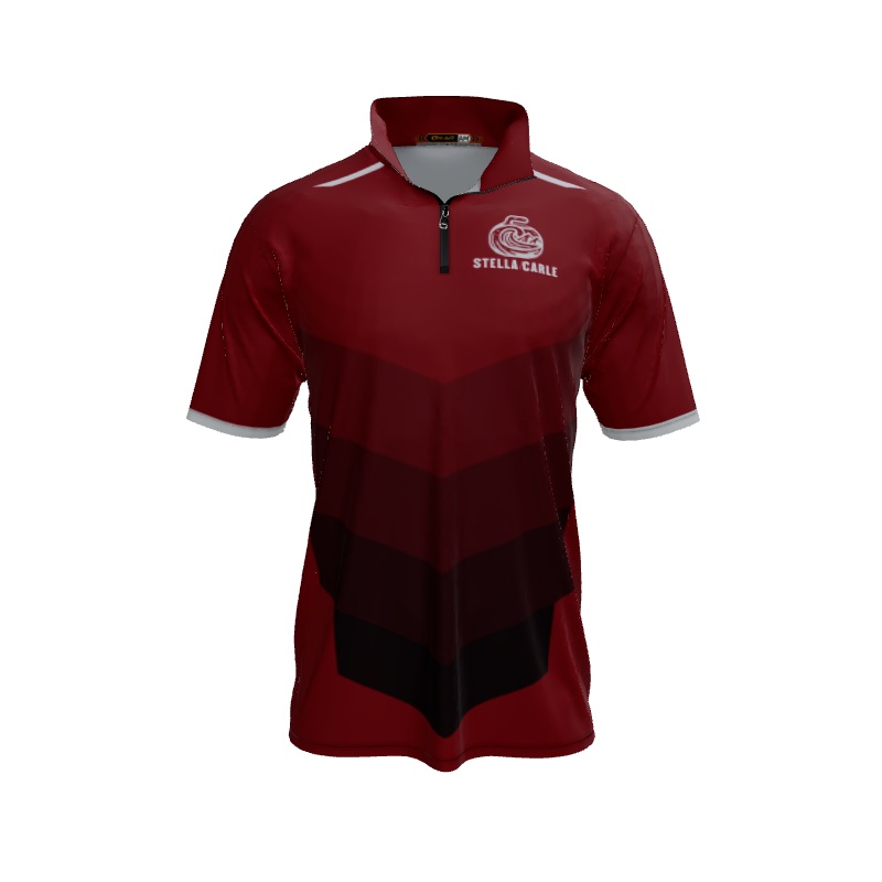 Collared Shirts Chevron QTR Zip Short Sleeve. (x 2)