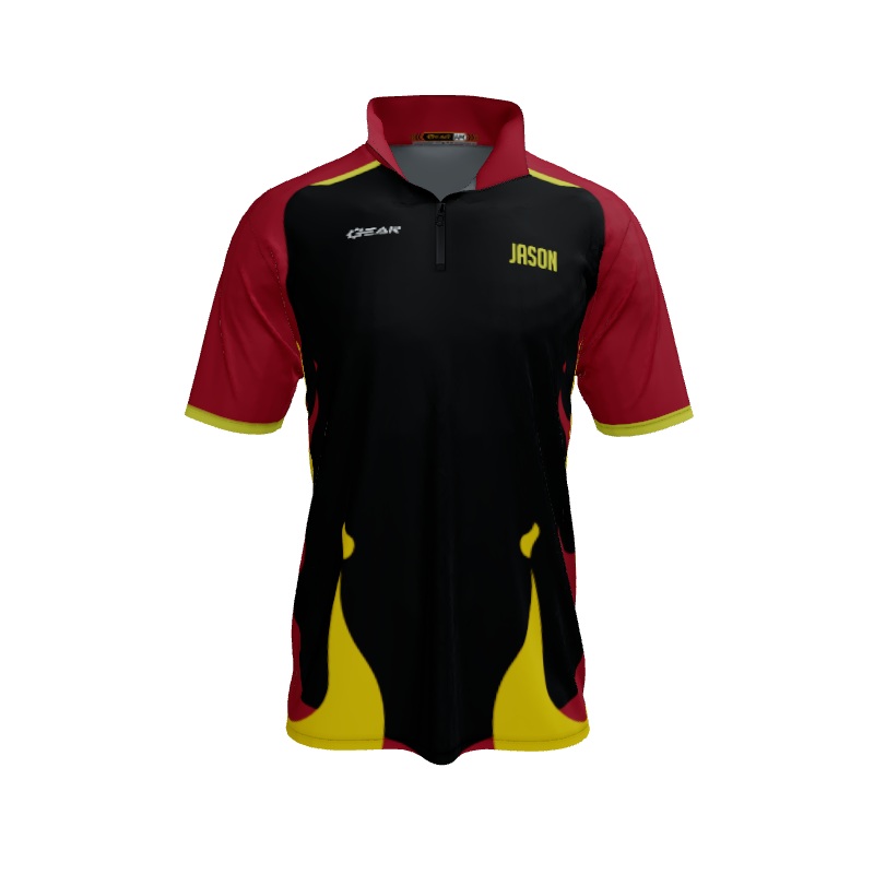 Collared Shirts Fire QTR Zip Short Sleeve. (x 4)